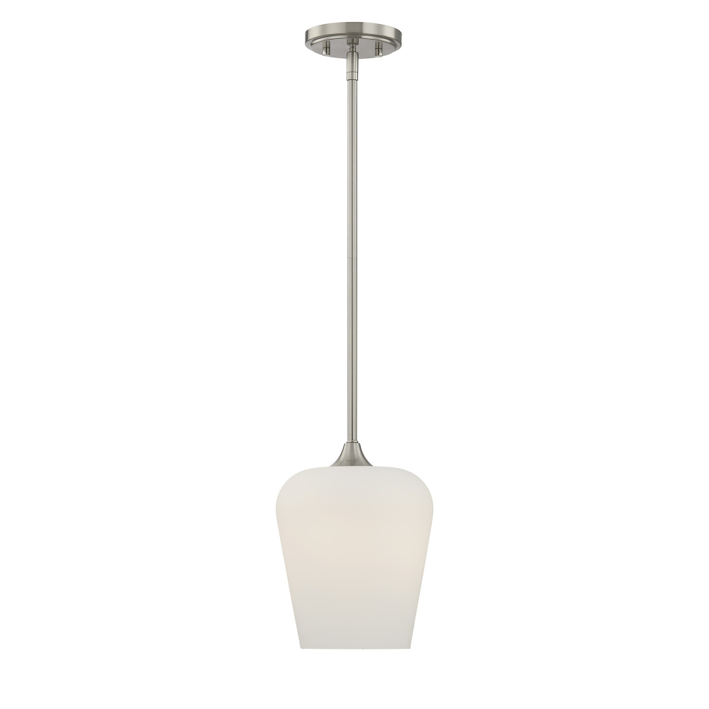 Octave 1-Light Pendant in Satin Nickel