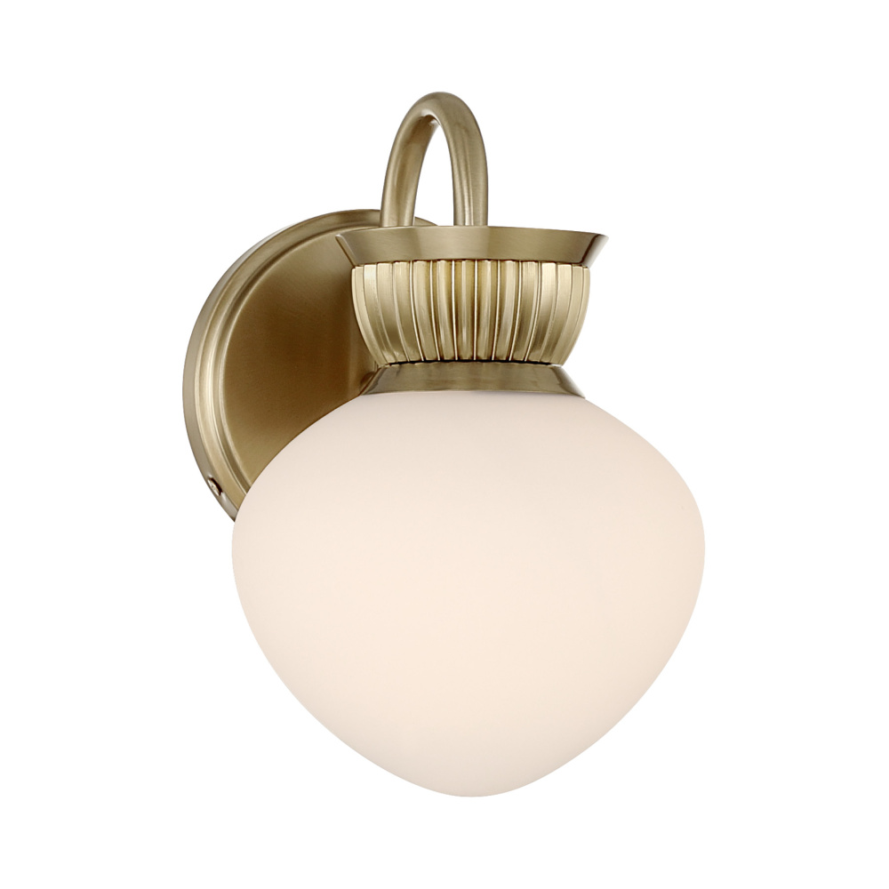 Melbourne 1-Light Wall Sconce in Noble Brass