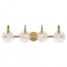 Savoy House 8-3981-4-322 - Addison 4-Light Bathroom Vanity Light in Warm Brass