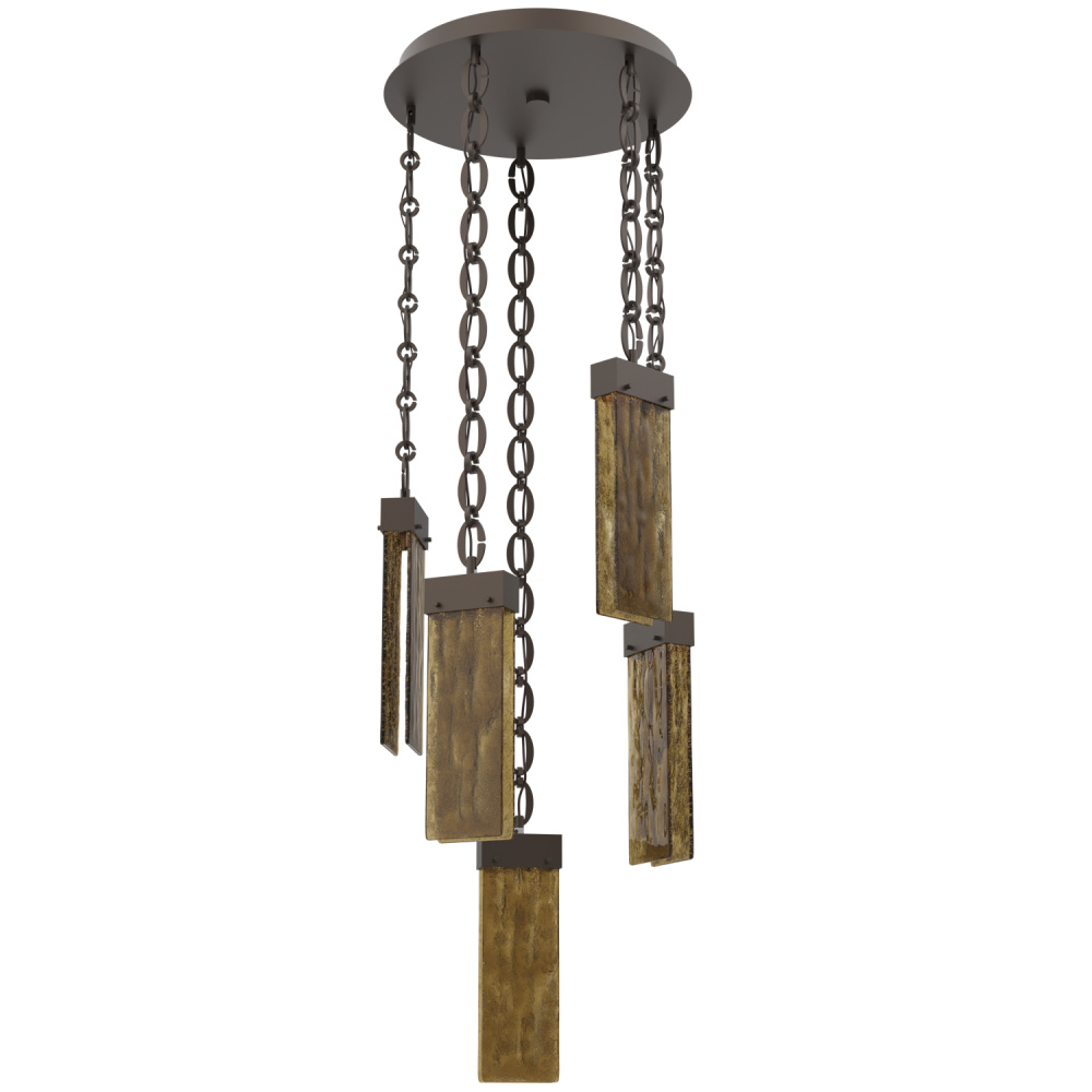 Parallel Round Chain 5pc Multi-Pendant