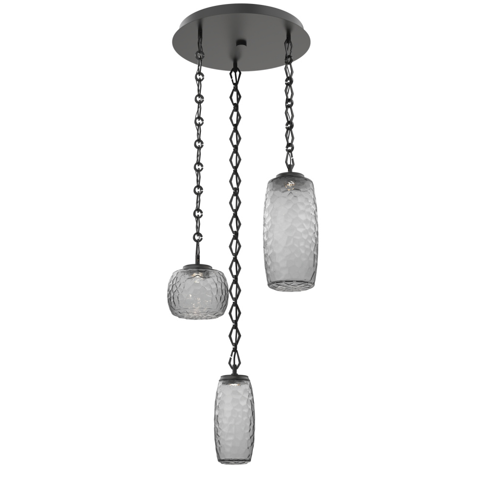 Vessel Round 3pc Multi-Pendant with Chain