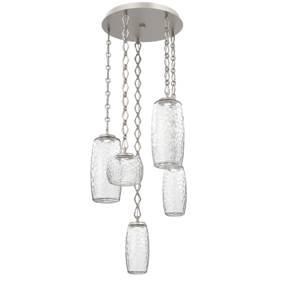 Vessel Round 5pc Multi-Pendant with Chain