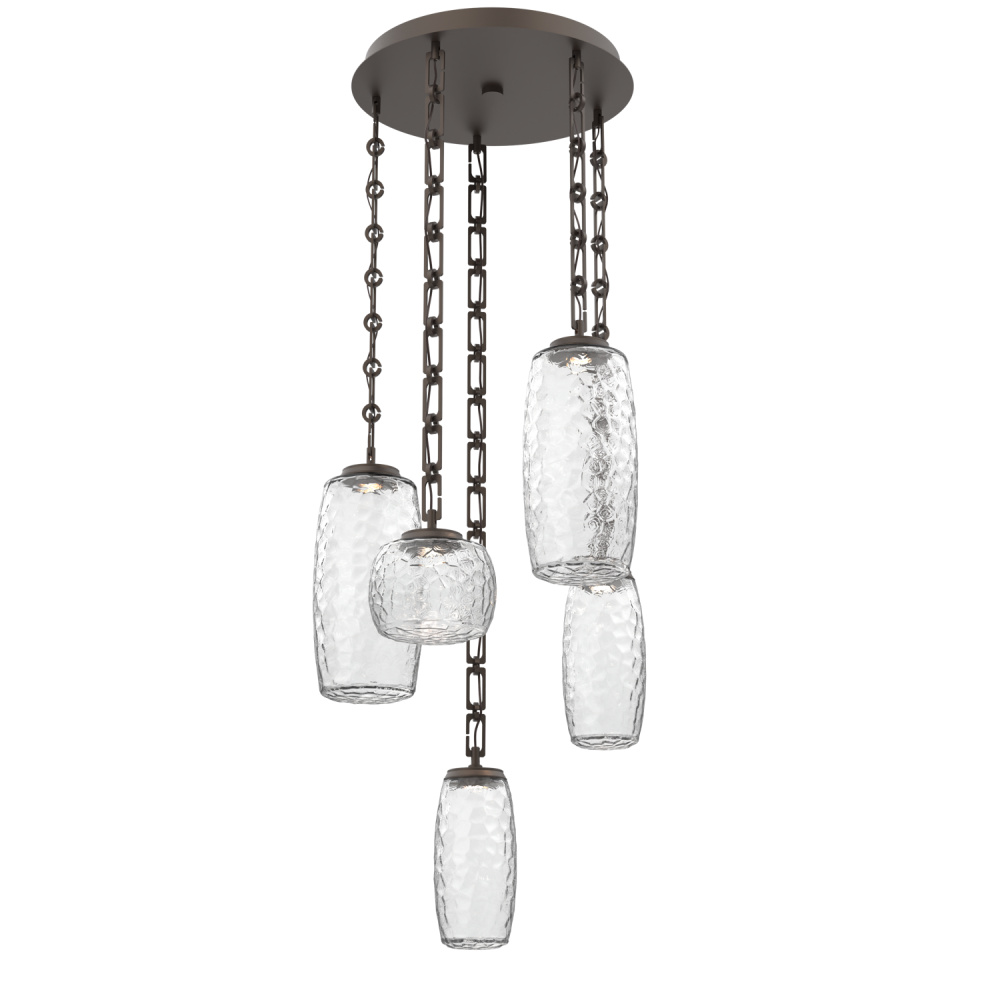 Vessel Round 5pc Multi-Pendant with Chain