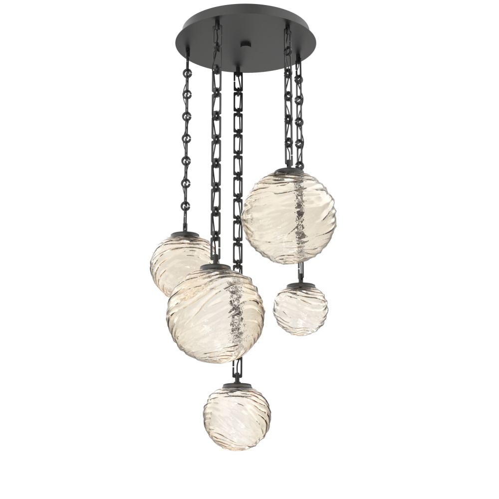 Gaia Round 5pc Multi-Pendant with Chain