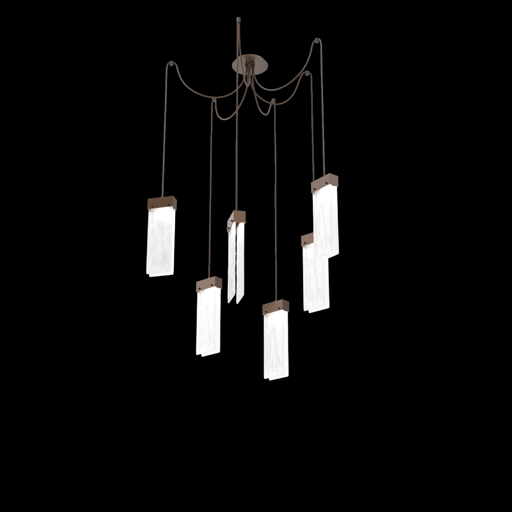 Parallel Round 6pc Swag Multi-Pendant