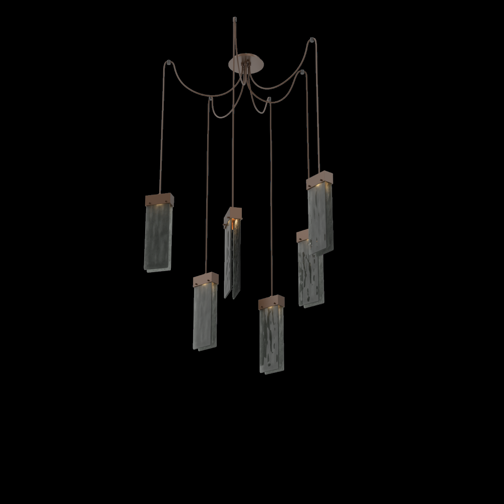 Parallel Round 6pc Swag Multi-Pendant