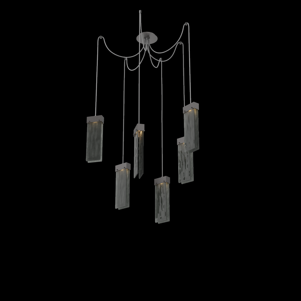 Parallel Round 6pc Swag Multi-Pendant