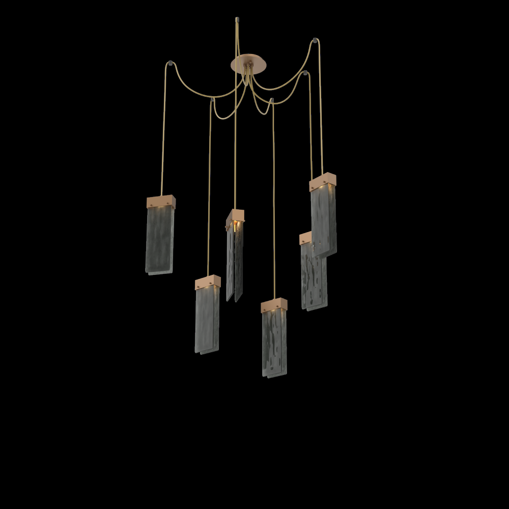 Parallel Round 6pc Swag Multi-Pendant