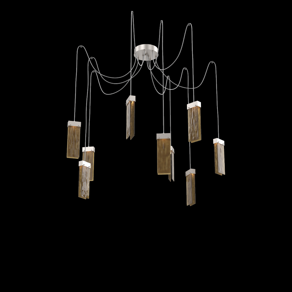 Parallel Round 9pc Swag Multi-Pendant