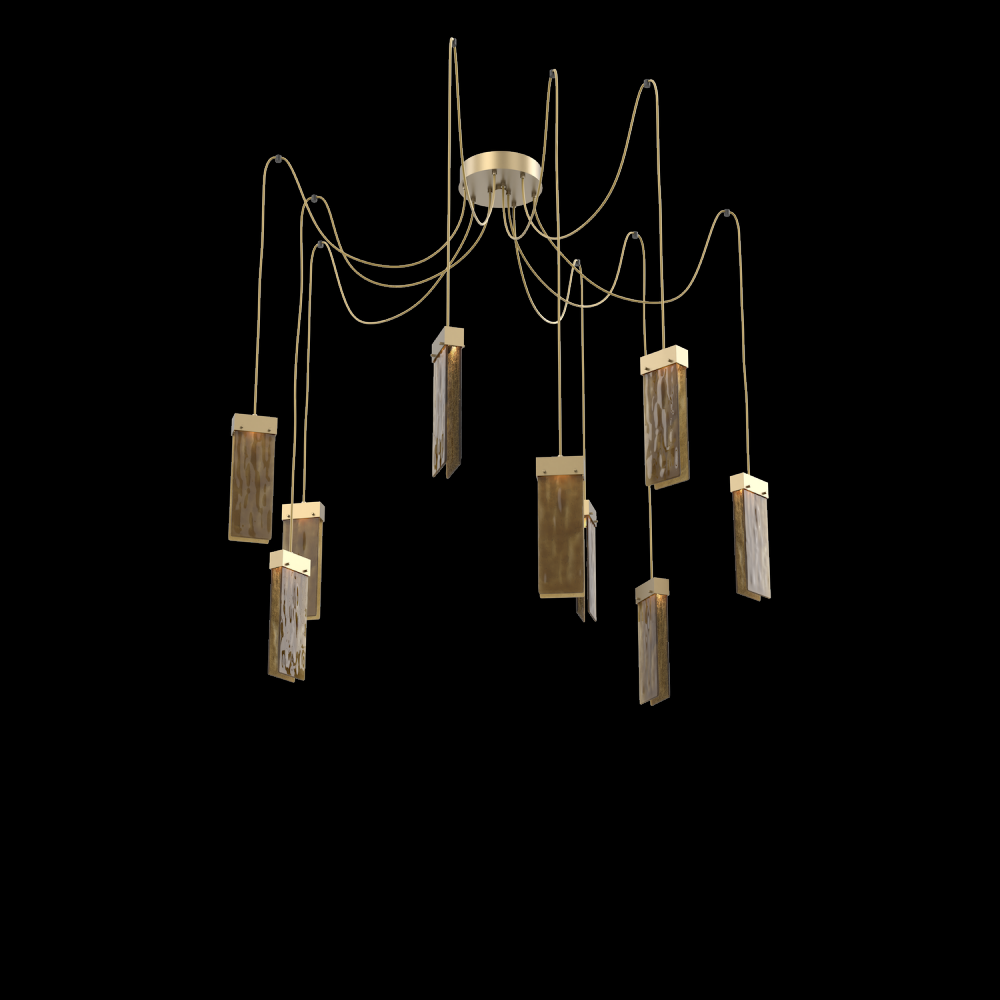 Parallel Round 9pc Swag Multi-Pendant