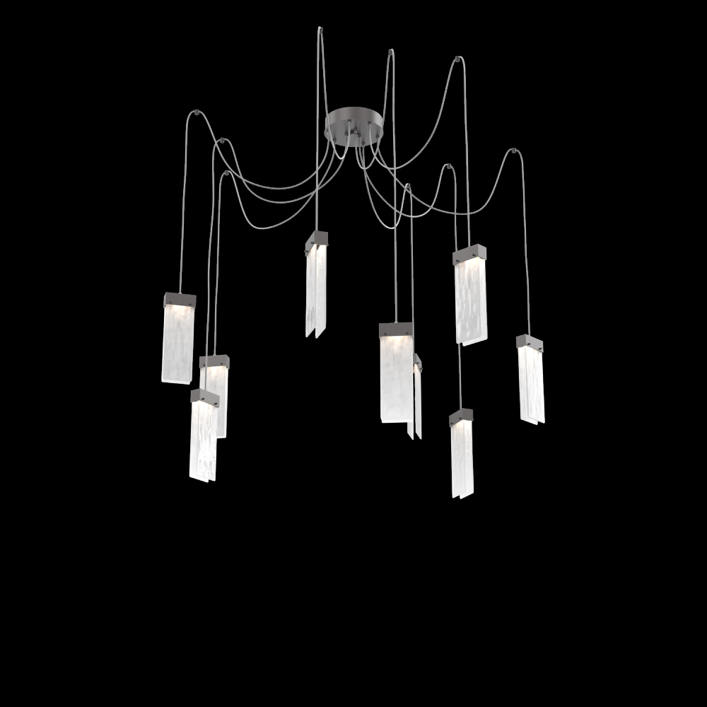 Parallel Round 9pc Swag Multi-Pendant