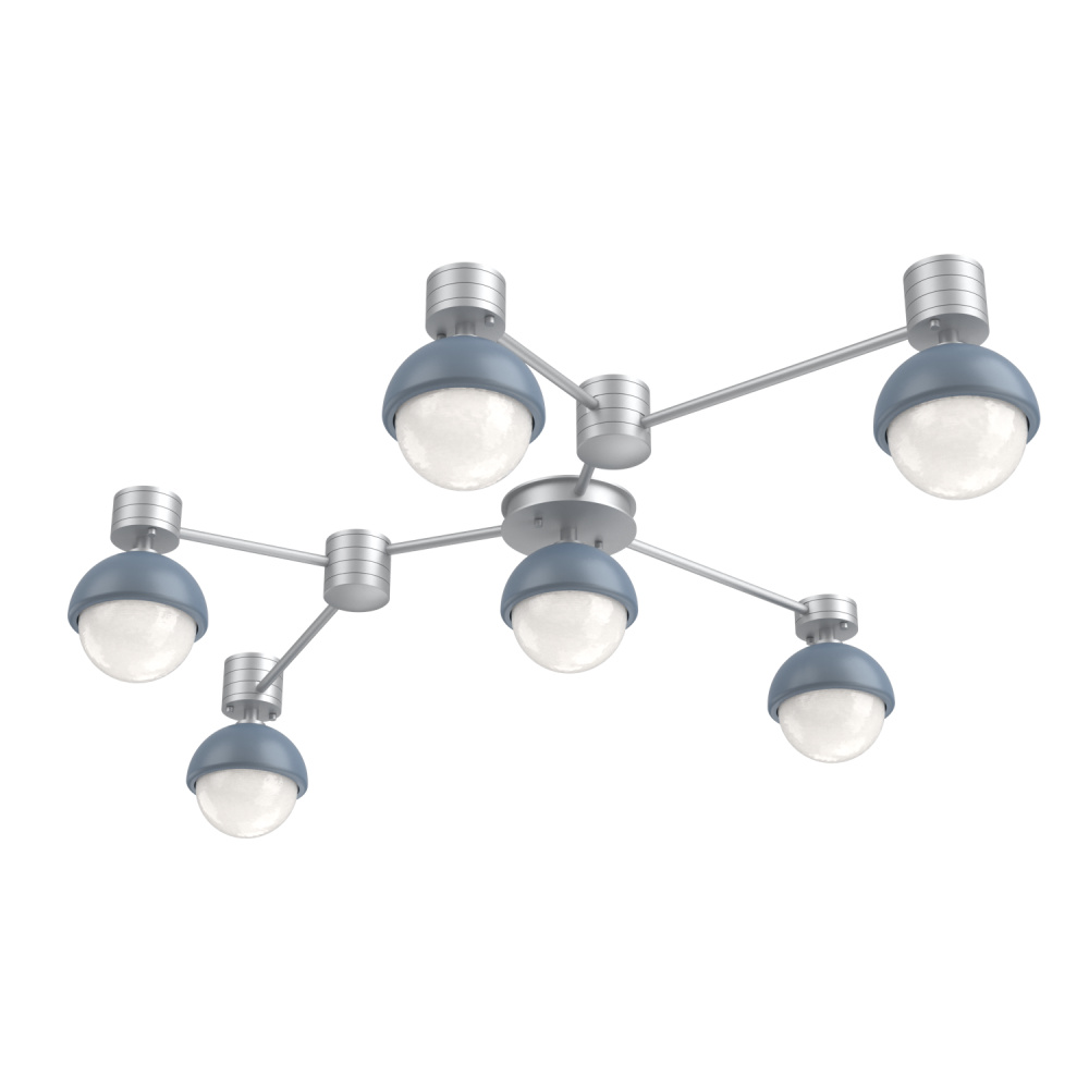 Cabochon Flush Mount Wall Sconce Classic Silver