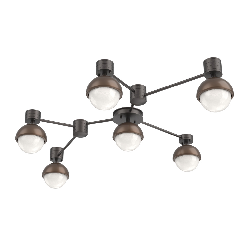Cabochon Flush Mount Wall Sconce Graphite