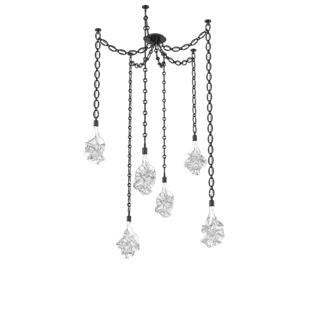 Blossom Multi Light Pendant Multi Port Canopy Matte Black