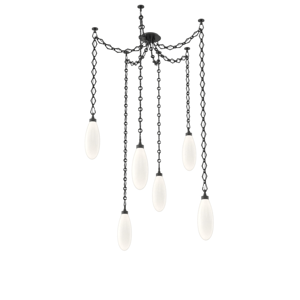 Fiori Multi Light Pendant Matte Black