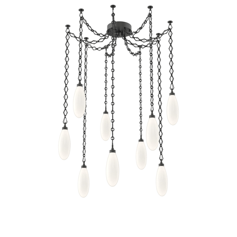 Fiori Multi Light Pendant Matte Black