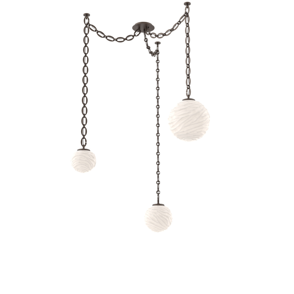 Gaia Multi Light Pendant Flat Bronze