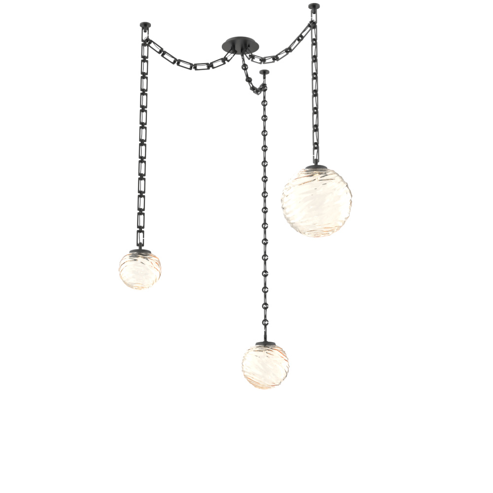 Gaia Multi Light Pendant Matte Black