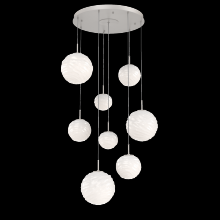 Hammerton CHB0092-08-BS-WL-C01-L3 - Gaia Round Pendant Chandelier