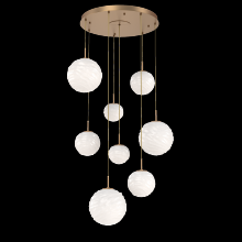 Hammerton CHB0092-08-NB-WL-C01-L3 - Gaia Round Pendant Chandelier