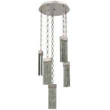 Hammerton CNB0042-05-BS-SG-CH1-L3 - Parallel Round Chain 5pc Multi-Pendant