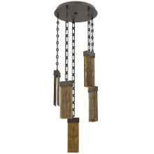 Hammerton CNB0042-05-FB-BG-CH3-L1 - Parallel Round Chain 5pc Multi-Pendant