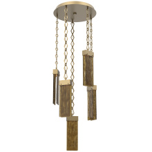 Hammerton CNB0042-05-GB-BG-CH1-L1 - Parallel Round Chain 5pc Multi-Pendant