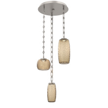 Hammerton CNB0091-03-BS-B-CH3-L1 - Vessel Round 3pc Multi-Pendant with Chain