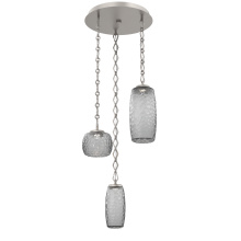 Hammerton CNB0091-03-BS-S-CH1-L3 - Vessel Round 3pc Multi-Pendant with Chain