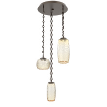 Hammerton CNB0091-03-FB-A-CH1-L3 - Vessel Round 3pc Multi-Pendant with Chain
