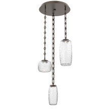 Hammerton CNB0091-03-FB-C-CH3-L1 - Vessel Round 3pc Multi-Pendant with Chain