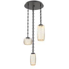 Hammerton CNB0091-03-MB-A-CH2-L3 - Vessel Round 3pc Multi-Pendant with Chain