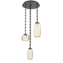 Hammerton CNB0091-03-MB-A-CH3-L1 - Vessel Round 3pc Multi-Pendant with Chain