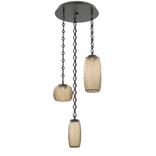 Hammerton CNB0091-03-MB-B-CH1-L1 - Vessel Round 3pc Multi-Pendant with Chain