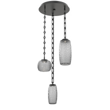 Hammerton CNB0091-03-MB-S-CH3-L3 - Vessel Round 3pc Multi-Pendant with Chain