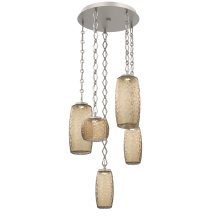Hammerton CNB0091-05-BS-B-CH1-L1 - Vessel Round 5pc Multi-Pendant with Chain