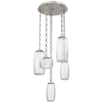 Hammerton CNB0091-05-BS-C-CH1-L1 - Vessel Round 5pc Multi-Pendant with Chain