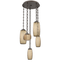Hammerton CNB0091-05-FB-B-CH1-L1 - Vessel Round 5pc Multi-Pendant with Chain
