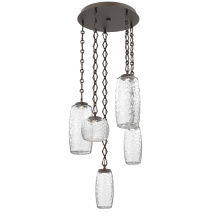 Hammerton CNB0091-05-FB-C-CH1-L3 - Vessel Round 5pc Multi-Pendant with Chain