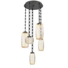 Hammerton CNB0091-05-MB-A-CH3-L1 - Vessel Round 5pc Multi-Pendant with Chain