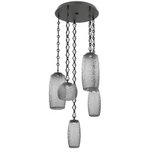 Hammerton CNB0091-05-MB-S-CH1-L3 - Vessel Round 5pc Multi-Pendant with Chain