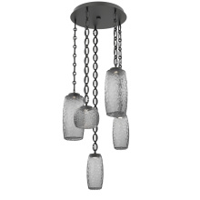 Hammerton CNB0091-05-MB-S-CH2-L3 - Vessel Round 5pc Multi-Pendant with Chain
