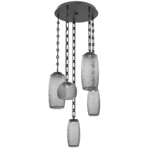 Hammerton CNB0091-05-MB-S-CH3-L3 - Vessel Round 5pc Multi-Pendant with Chain