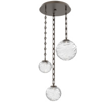 Hammerton CNB0092-03-FB-C-CH3-L1 - Gaia Round 3pc Multi-Pendant with Chain