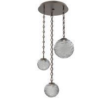 Hammerton CNB0092-03-FB-S-CH1-L1 - Gaia Round 3pc Multi-Pendant with Chain