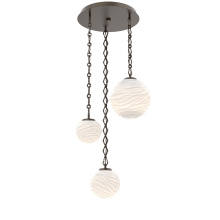 Hammerton CNB0092-03-FB-WL-CH1-L3 - Gaia Round 3pc Multi-Pendant with Chain