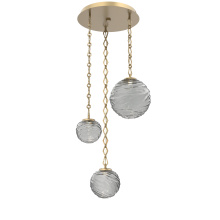 Hammerton CNB0092-03-GB-S-CH1-L1 - Gaia Round 3pc Multi-Pendant with Chain
