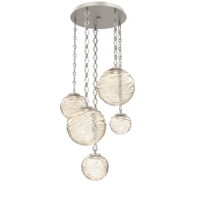 Hammerton CNB0092-05-BS-A-CH1-L1 - Gaia Round 5pc Multi-Pendant with Chain