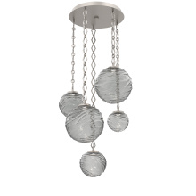 Hammerton CNB0092-05-BS-S-CH1-L3 - Gaia Round 5pc Multi-Pendant with Chain