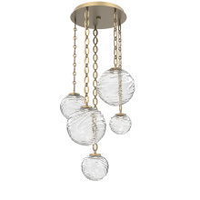 Hammerton CNB0092-05-GB-C-CH2-L1 - Gaia Round 5pc Multi-Pendant with Chain